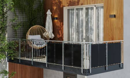Impianti fotovoltaici di ultima generazione installati in un terrazzo a Dalmine Impianti fotovoltaici di ultima generazione installati in un terrazzo a Dalmine