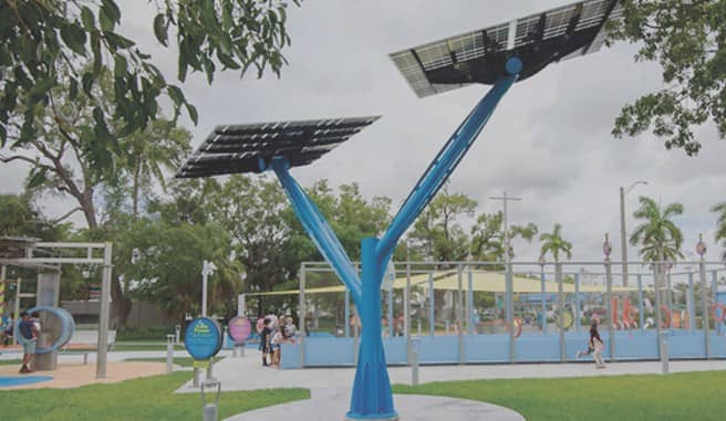 Solar trees Miami